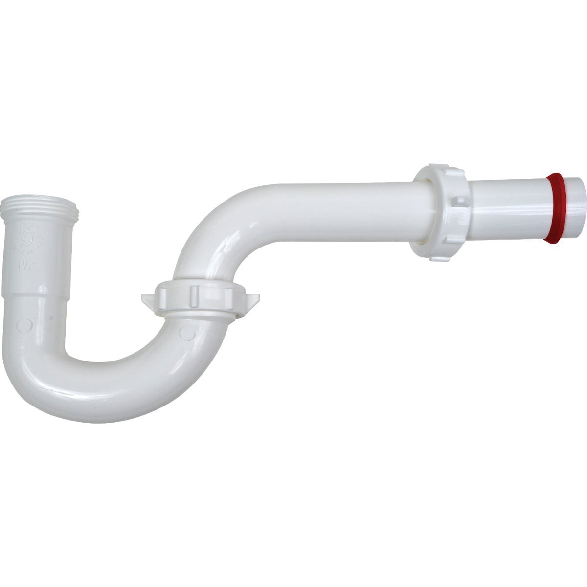 Keeney 1-1/4 In. White Plastic P-Trap 200WK Keeney 200WK 1-1/4 In. x 1-1/4 In.