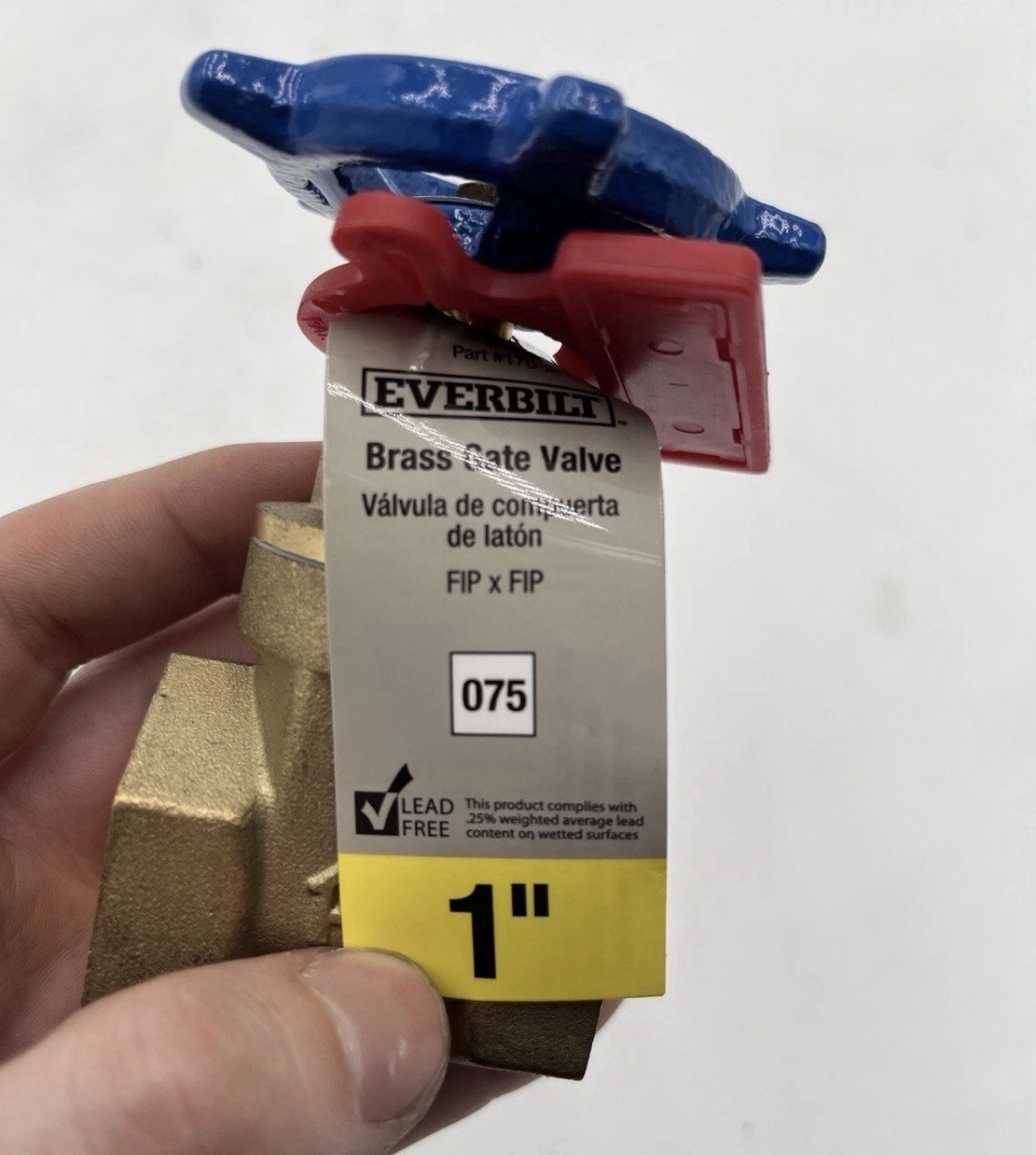 BRAND NEW!! Everbilt 170-2-1-EB 1” Brass Gate Valve FIP X FIP 075 200 868 119