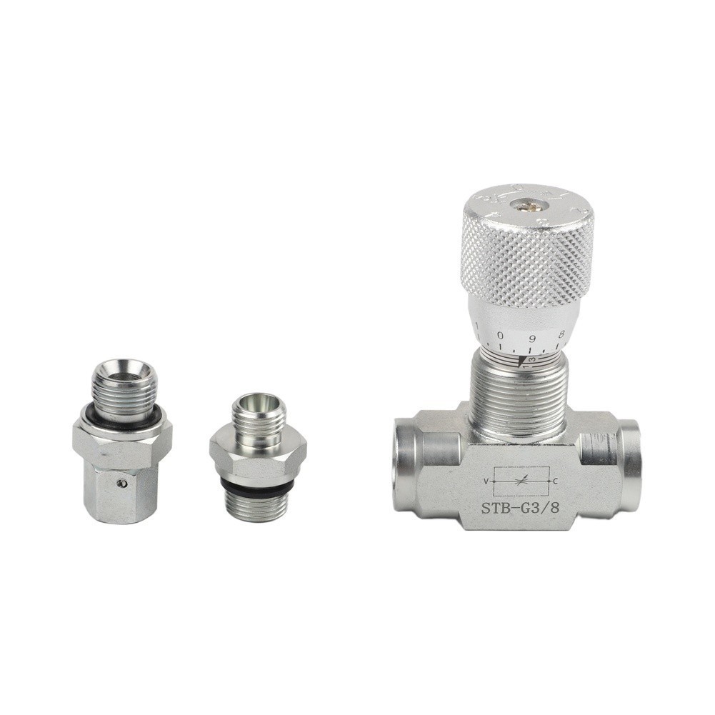 Hydraulic Two Way Control Valve with 08L Connector for Pneumatic Systems