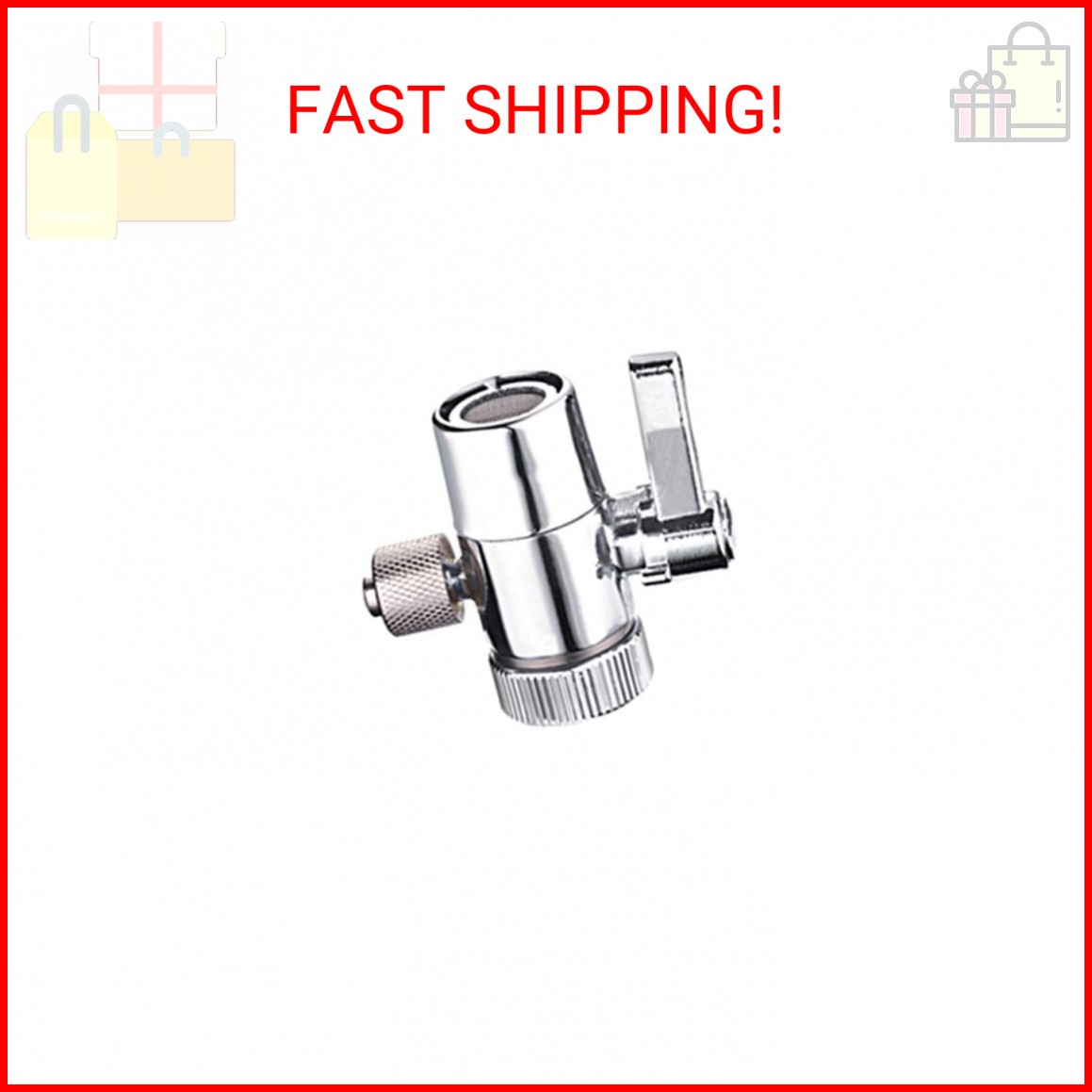 PureSec Sink Faucet Diverter Valve for Above Counter Water Filter Faucet Sprayer