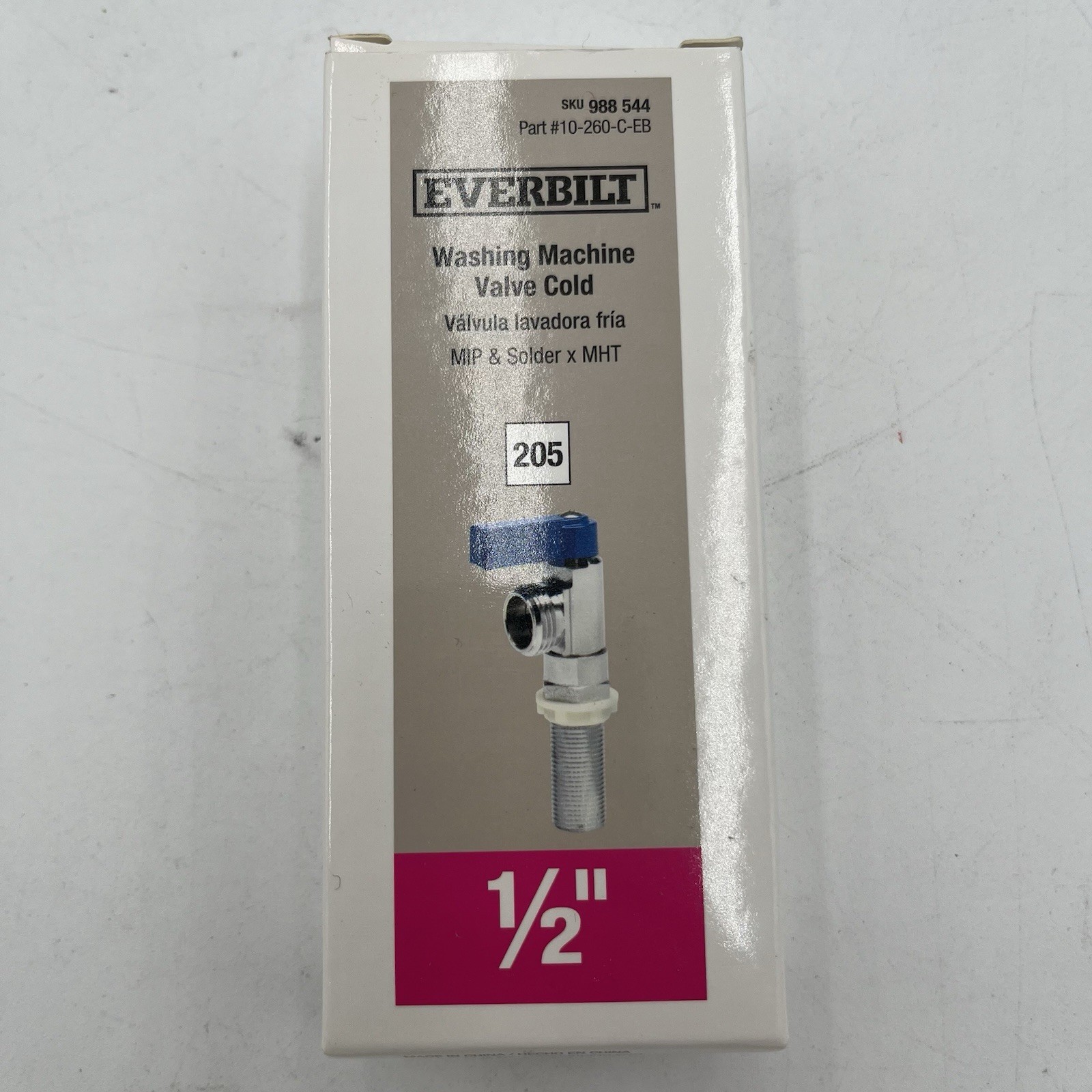 BRAND NEW!! 2 Pack Everbilt 1/2″ Washing Machine Valve Cold Water 10-260-C-EB