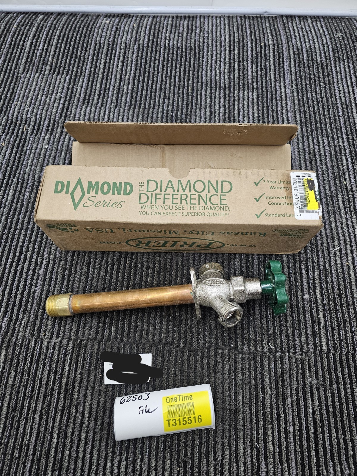 Prier C-144T06 6-Inch Anti-Siphon Freezeless Hydrant with 3/4-Inch MPT 1/2 FPT
