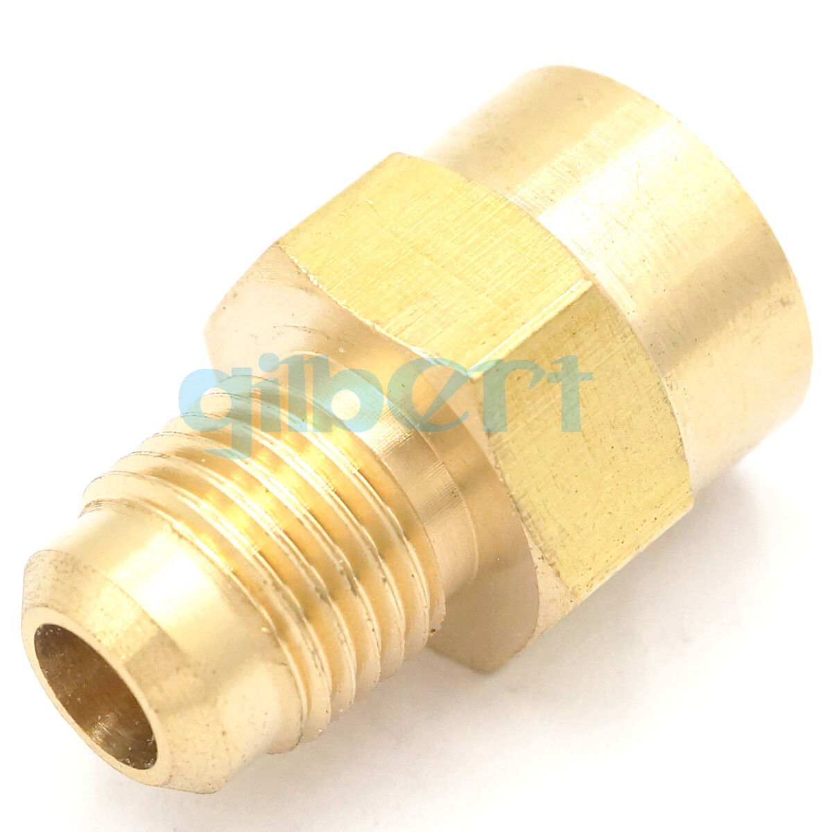 Fit 5/16″ Tube Flare Male 1/2″-20 UNF x1/4″ NPT Female Brass SAE 45° Connector
