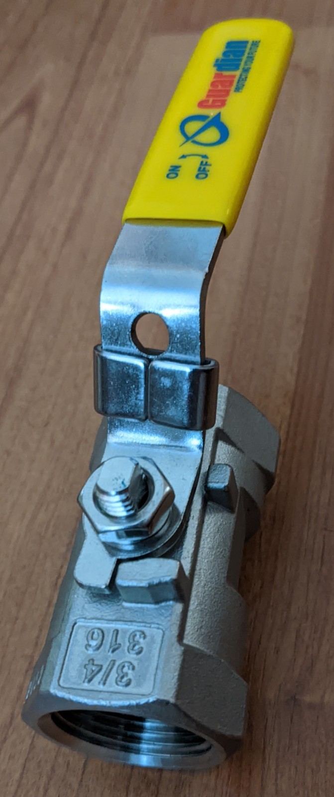 Grainger Zoro Guardian Manual Two-Way 316 Stainless 3/4″ inch Ball Valve 796A77