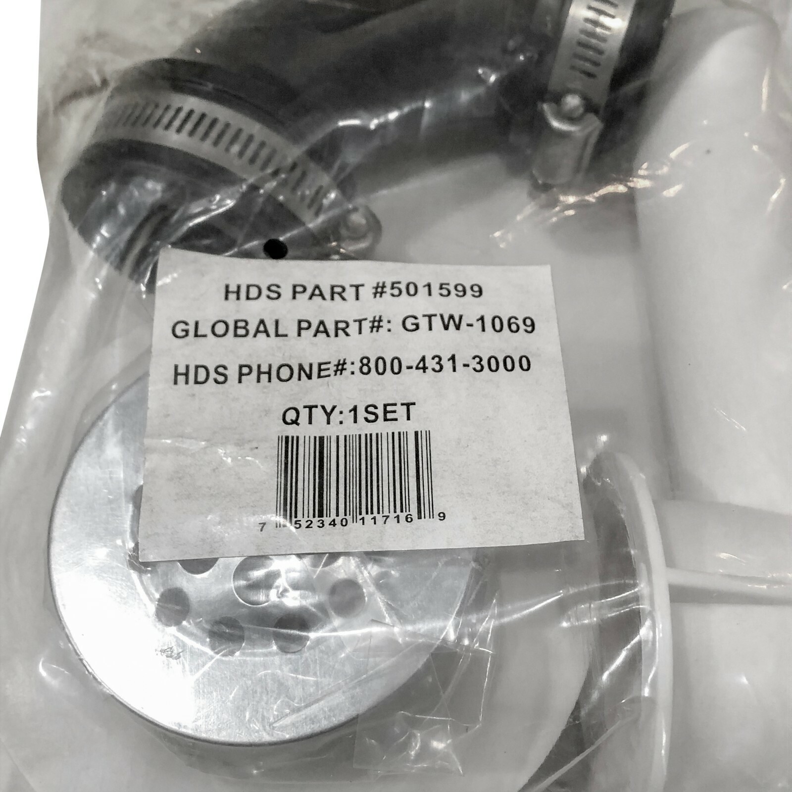 Mustee Shower Floor Drain Kit 60.300A White 1-1/2″ Pipe Fits 3060L/R 306L/R