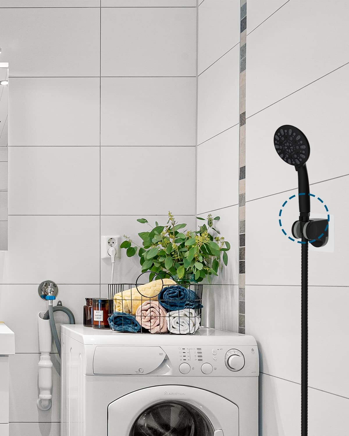 Shower Head Valve Water Flow Control Valve Regulator Shut OFF Valve Hand Shower