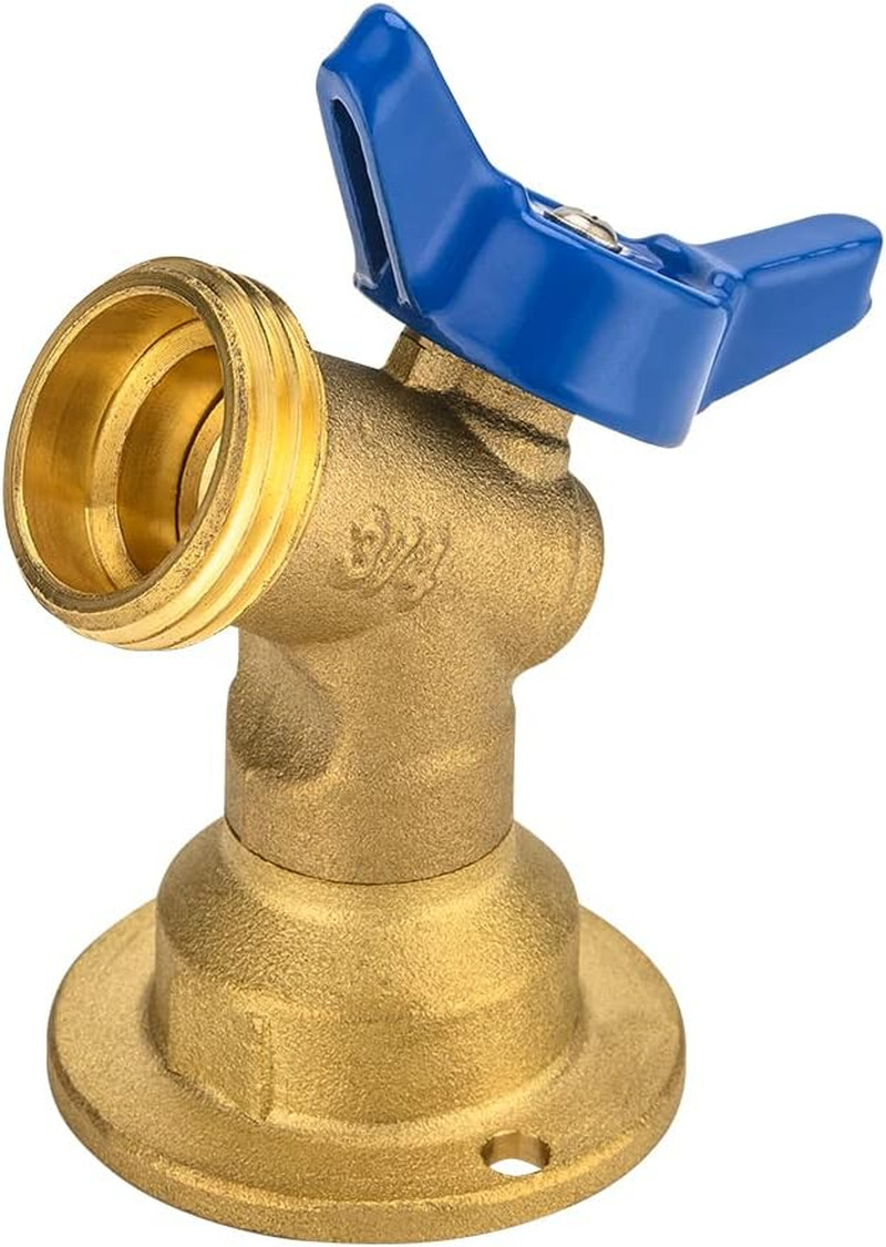1/4-Turn Brass Sillcock Hose Bibb Valve 3/4″ Female NPT Inlet ×3/4″ Male GHT Thr