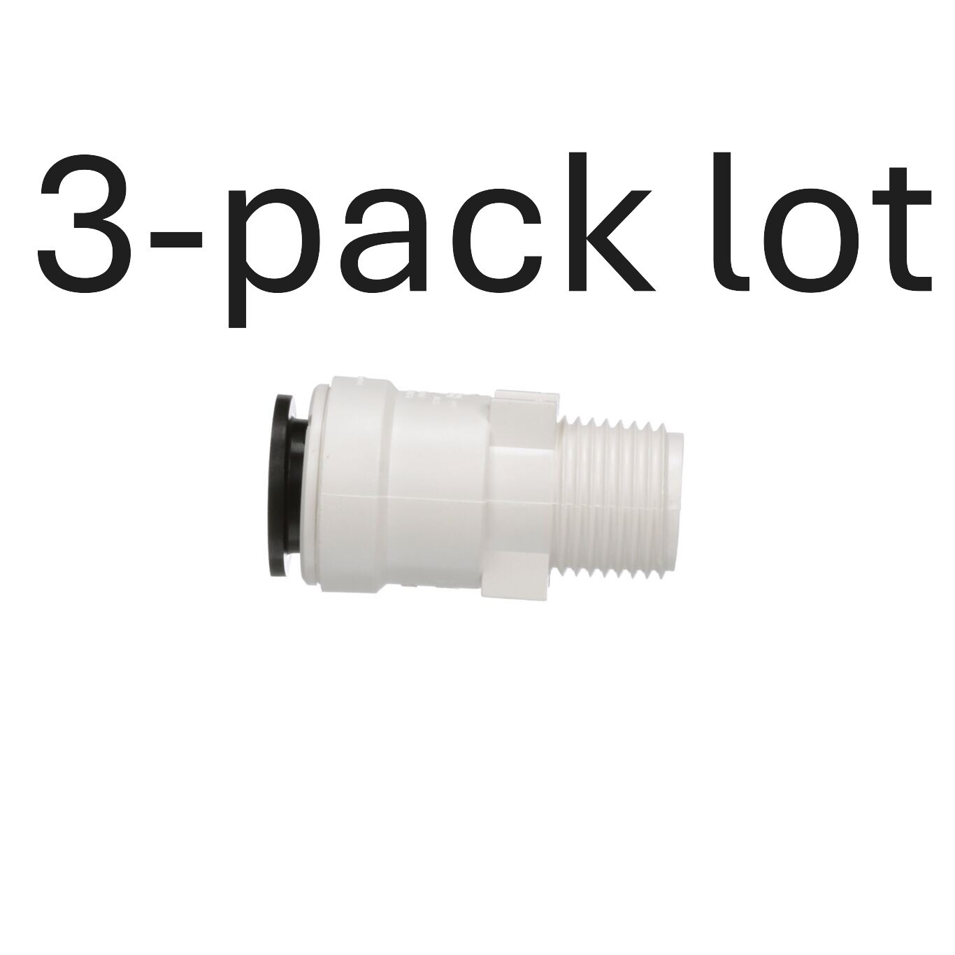 3-pack lot Watts 3501-0806 Quick Connect 3/8″ CTS x 3/8″ MIP Pex Male Adapter