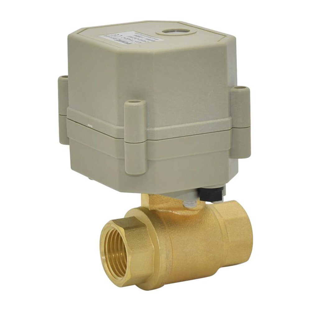 NPT 1/2-1” Brass Motorized Ball Valve CR2-01 Electrical Valve DC12/24V 2-Way