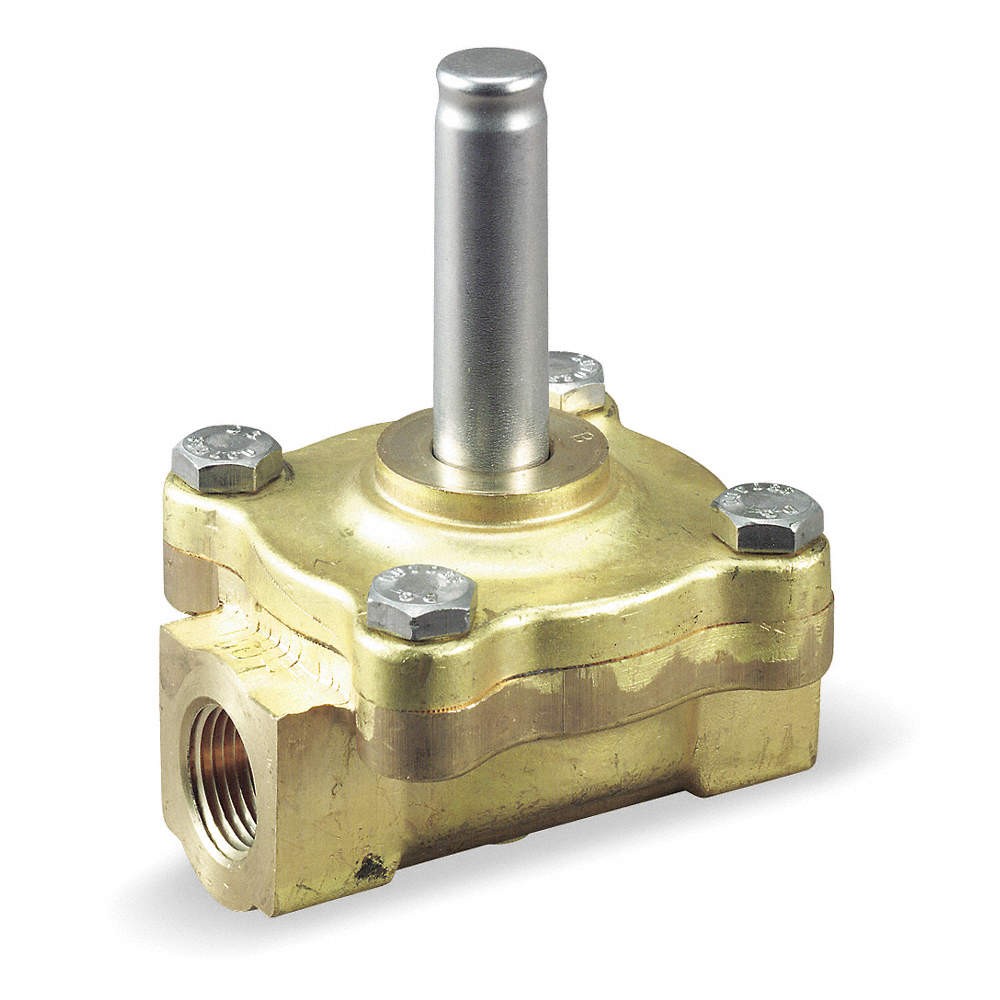 DAYTON 008608 Solenoid Valve,2-Way,NC,Air,Steam,Water 4A697