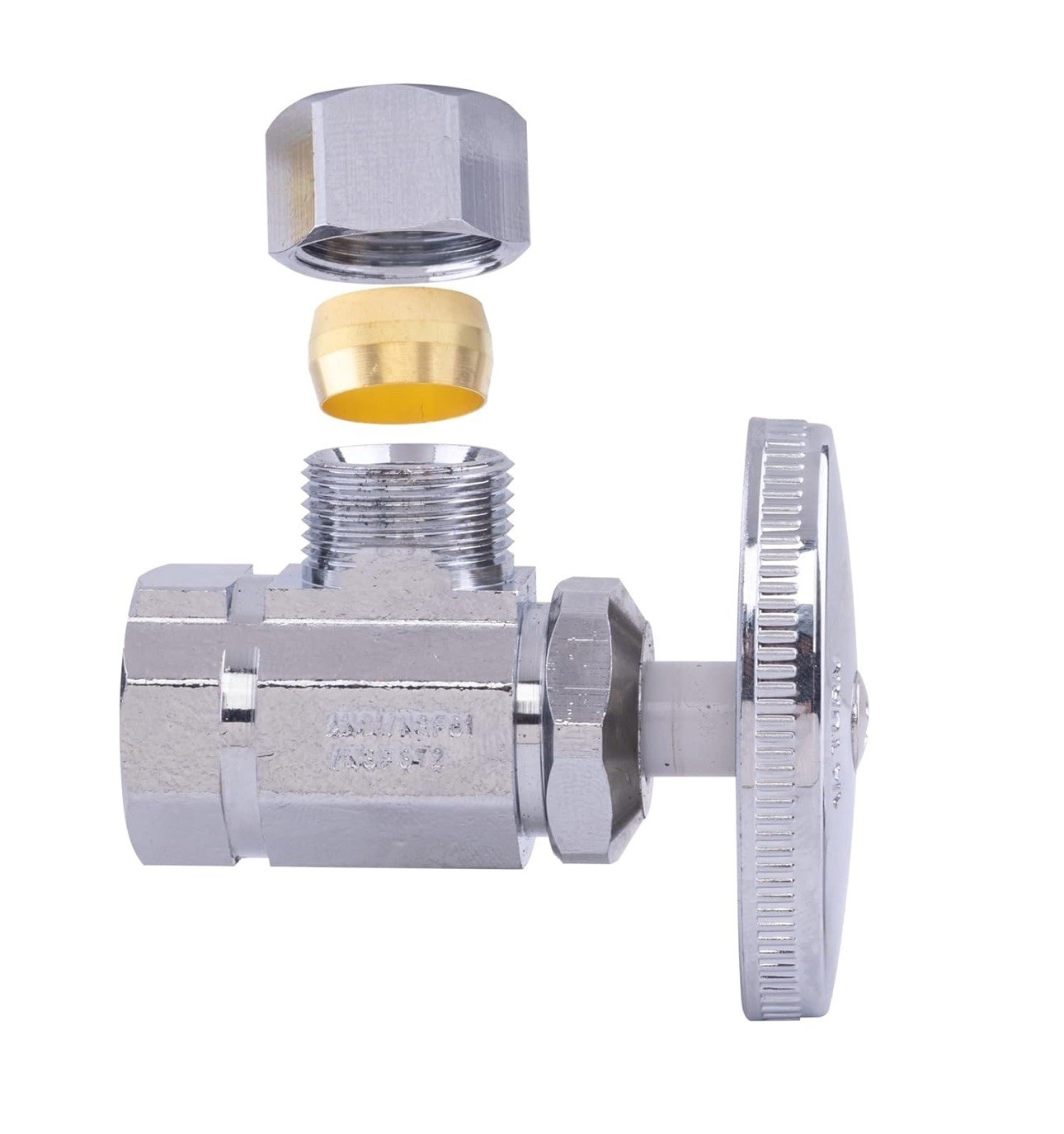 5 Pack Hausen 1/2” FIP Inlet X 1/2” OD Compression Outlet Multi Turn Angle Valve