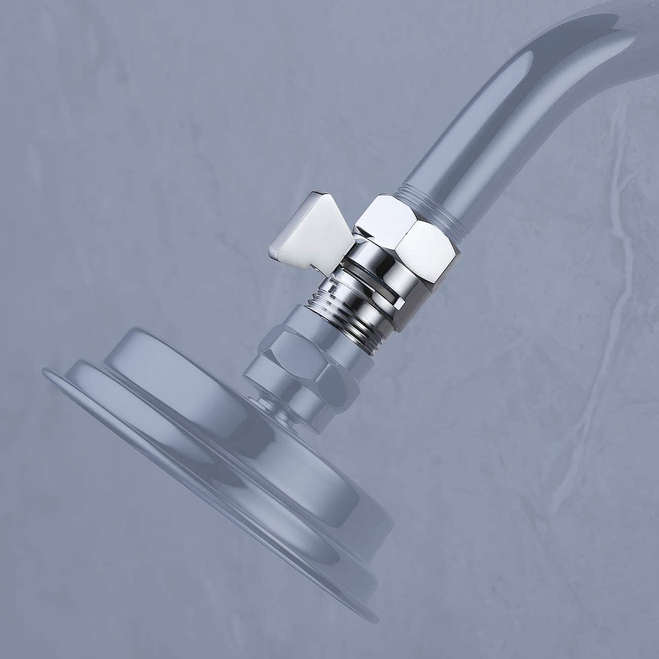 Solid Brass Shower Head Shut OFF Water Flow Control Valve G-1/2. US Seller, Fast