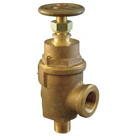 Kunkle Valve 0019-C10-Mg0050 Adjustable Relief Valve, 1/2X3/4 In, 50Psi