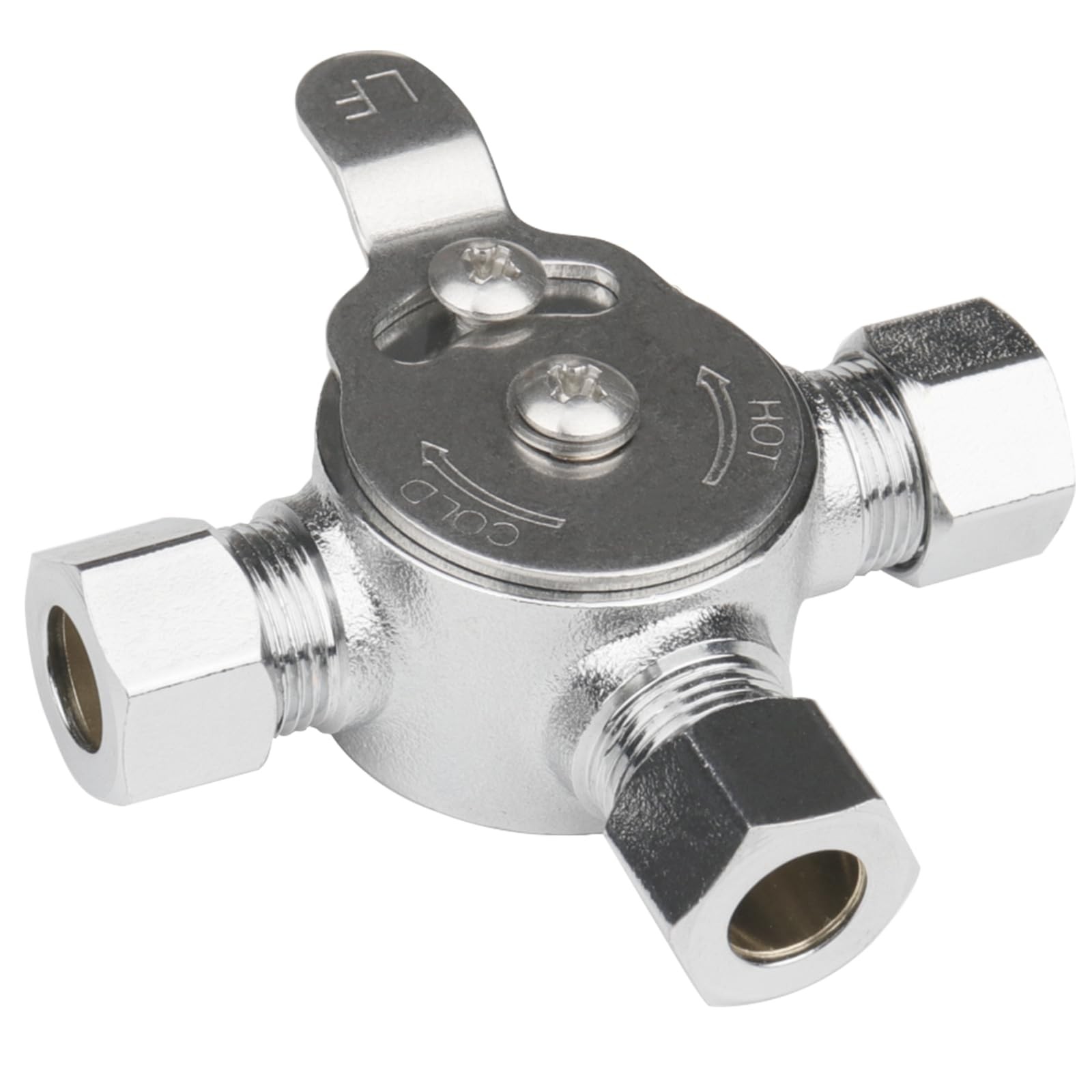 WHK Water Mixing Valve Hot Cold Mixer, Inlets 6.48 cubic inches, Brass