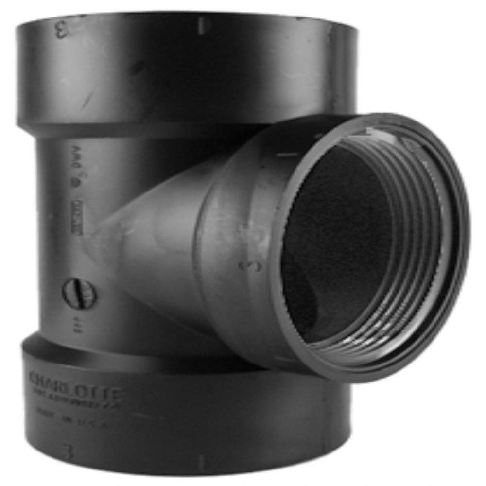 GRAINGER APPROVED 1CNV9 Flush Cleanout Tee, 2 in, Schedule 40 1CNV9