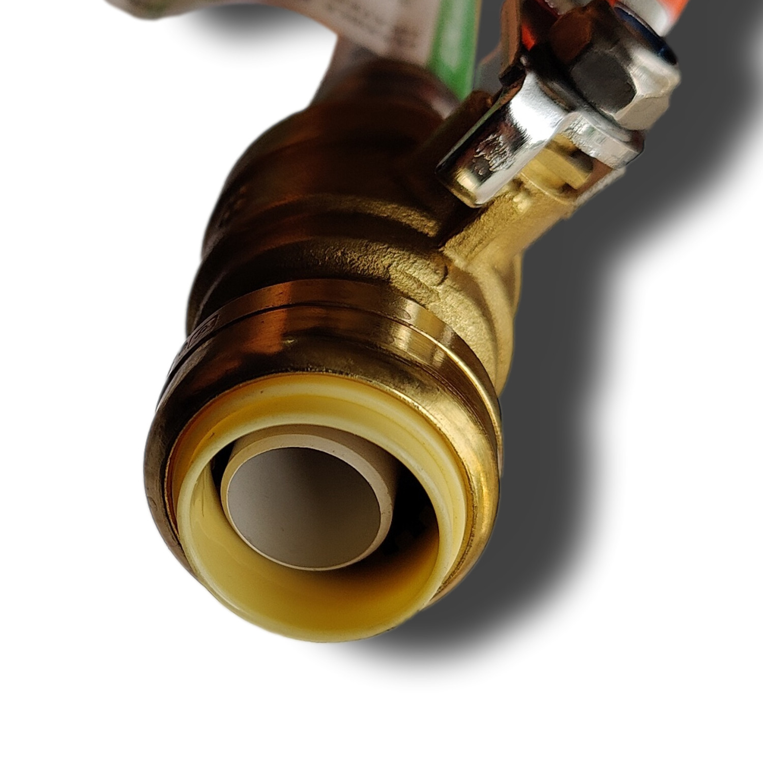 1 Pc. XFITTING 3/4″ Push Fit Valve Flexible Water Heater Hose, 3/4 FIP 18 Inch