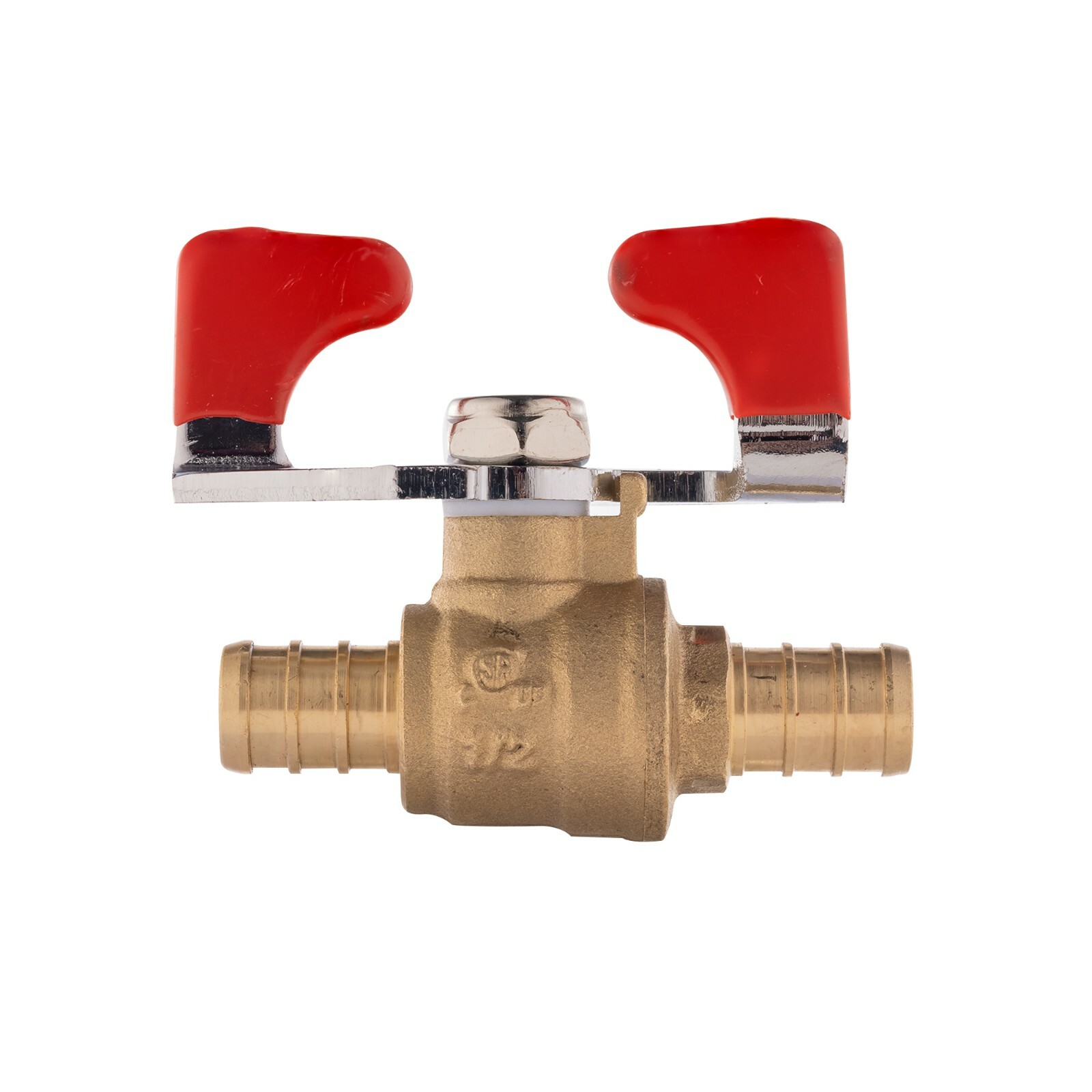 10 PCS 1/2″ BARB PEX FULL PORT SHUT OFF BALL VALVE HOT & COLD WATER, LEAD FREE