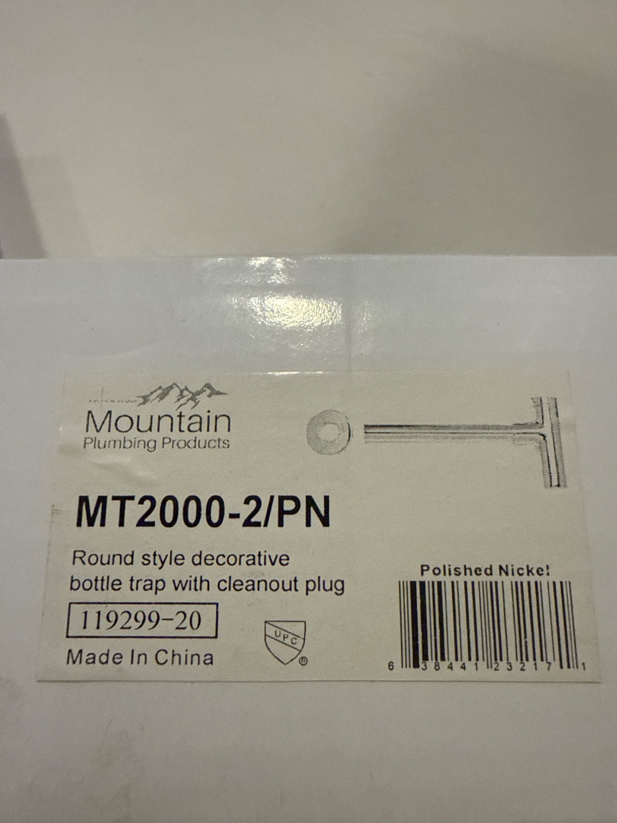 MOUNTAIN PLUMBING MT2000-2/PN Bottle Trap with Clean Out Plug – Polished Nickel