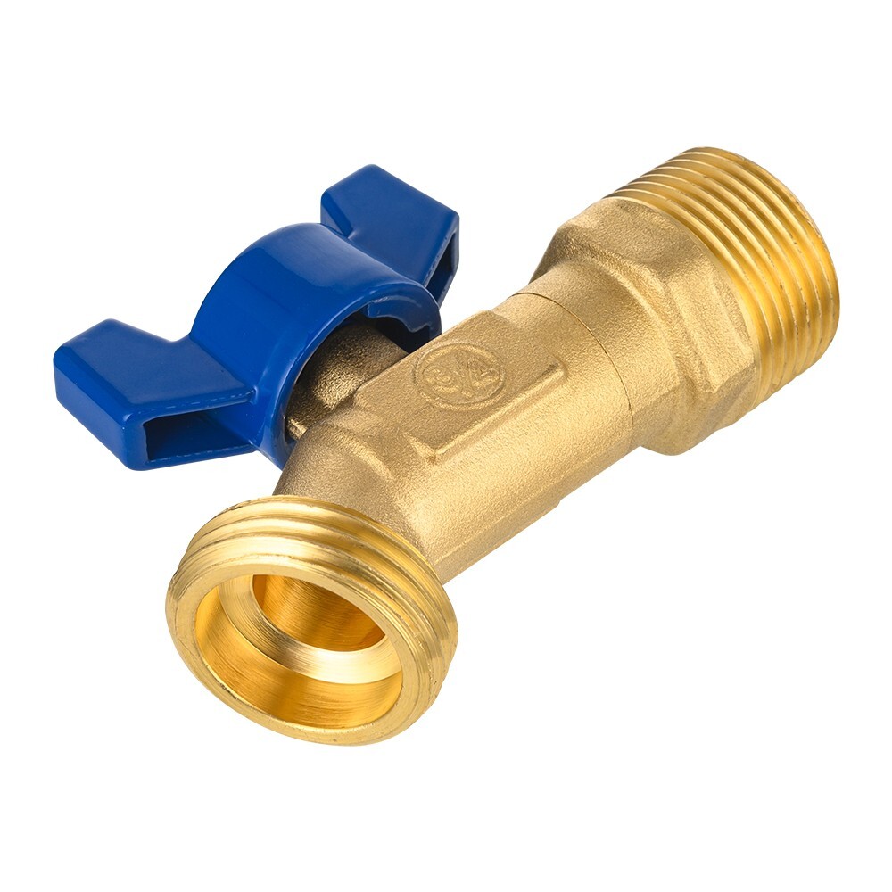 2 PCS EFIELD 1/4 Turn Spigot ,Outdoor Brass Valve 3/4″ Male NPT Inlet x3/4″ MHT