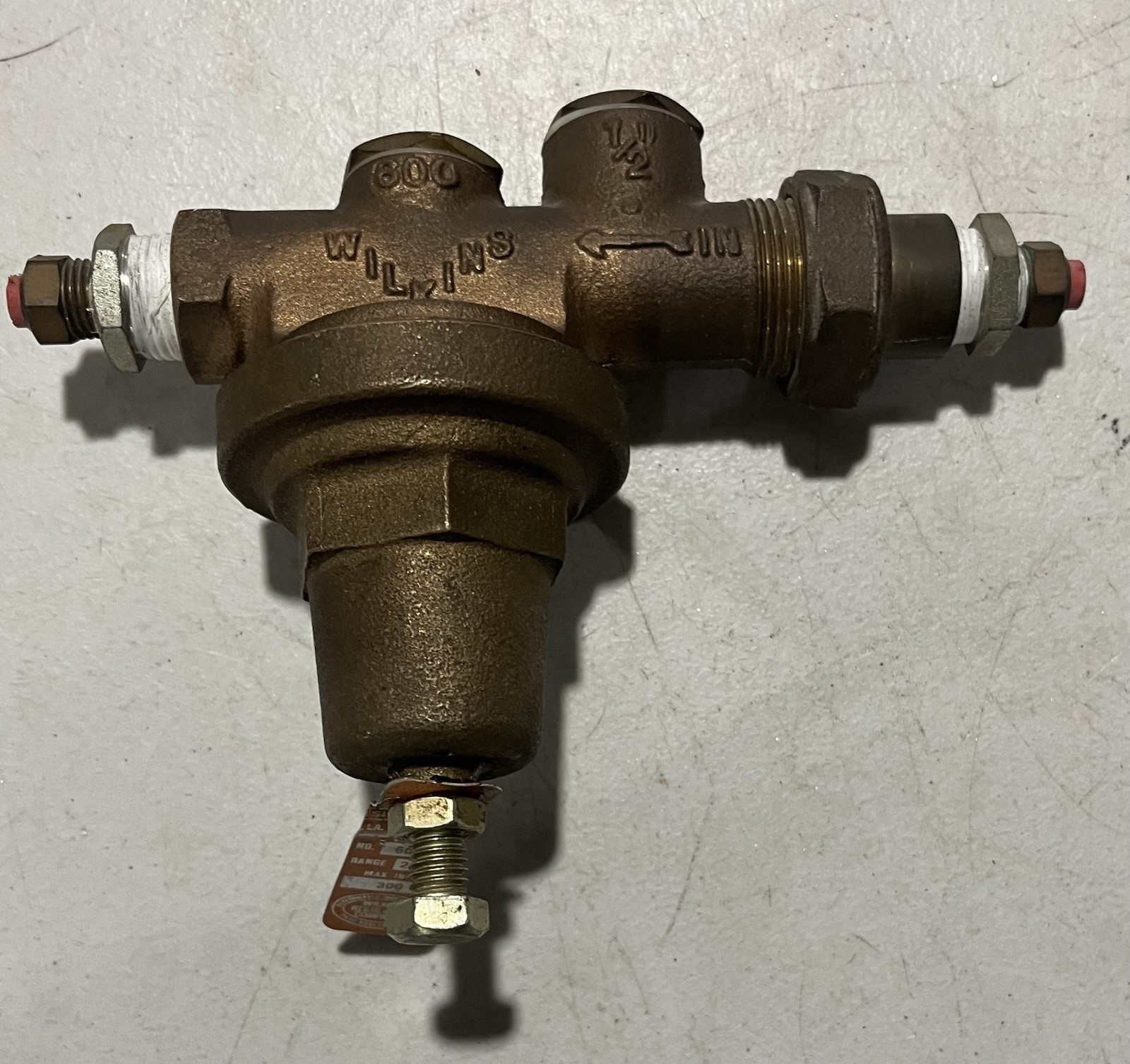 Wilkins 1/2″ 600 Pressure Reducing Valve 25-75 Range 300 Max Inlet