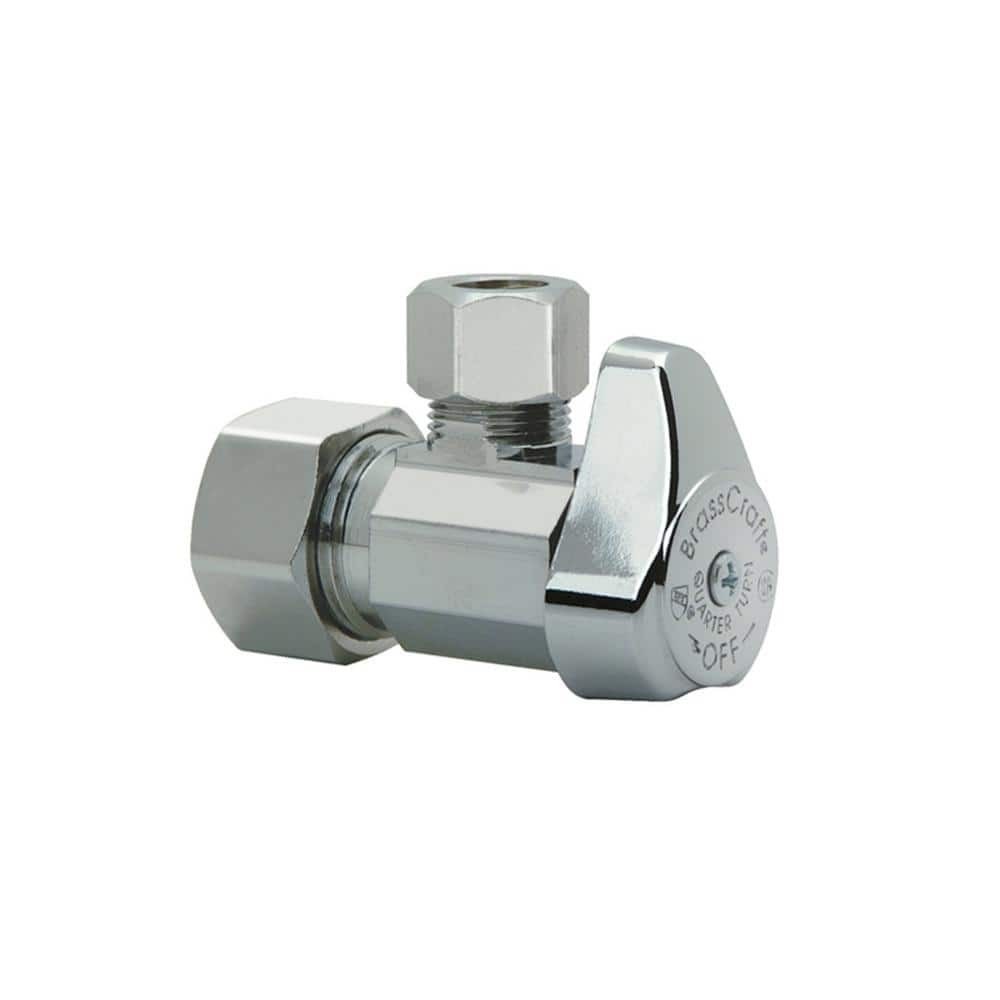 BrassCraft 1/2 in. Compression Inlet 1/4-Turn Angle Valve