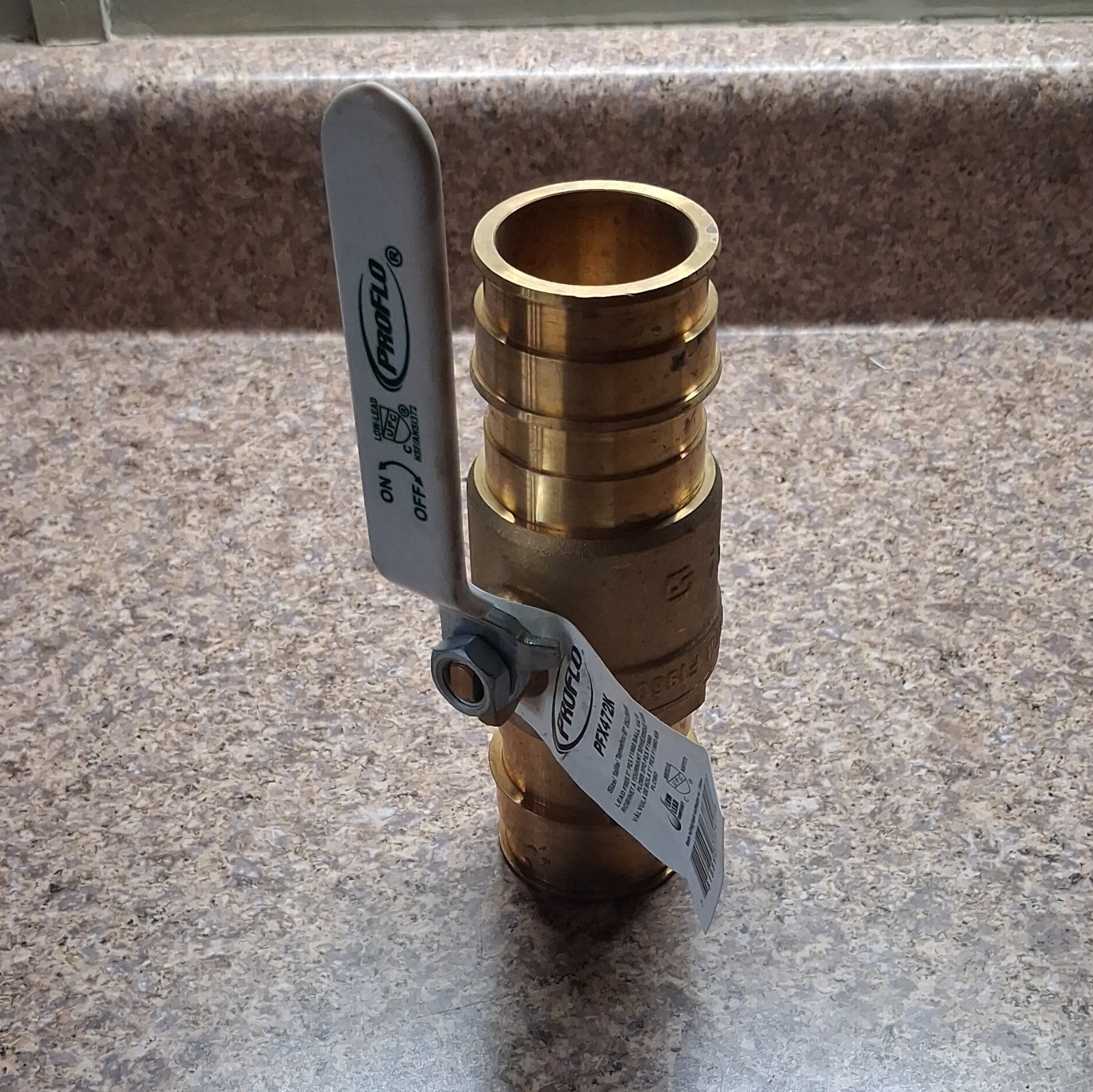PROFLO Brass Straight Ball Valve w/ Lever Handle Plumbing, PFX472K
