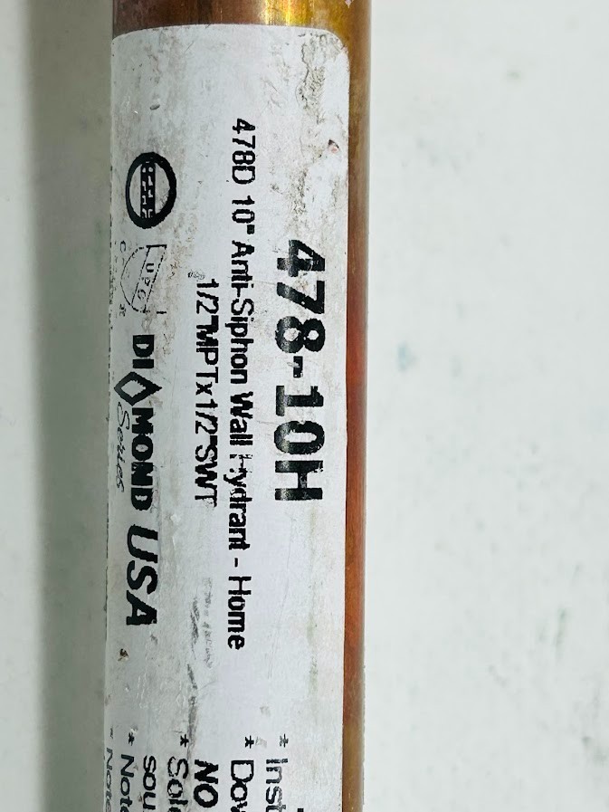 1/2 in. x 10 in. Brass MPT x SWT Half-Turn Frost Free Anti-Siphon Sillcock Valve