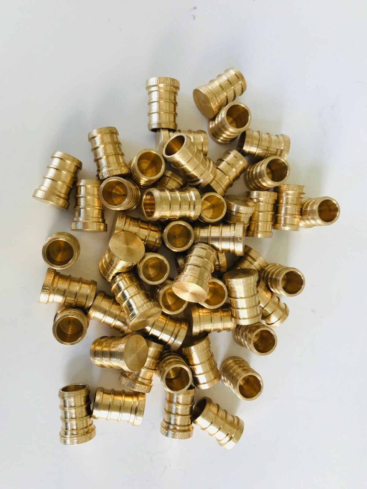 25 PCS 3/4″ PEX PLUG (END CAP) – BRASS CRIMP FITTINGS (LEAD-FREE)