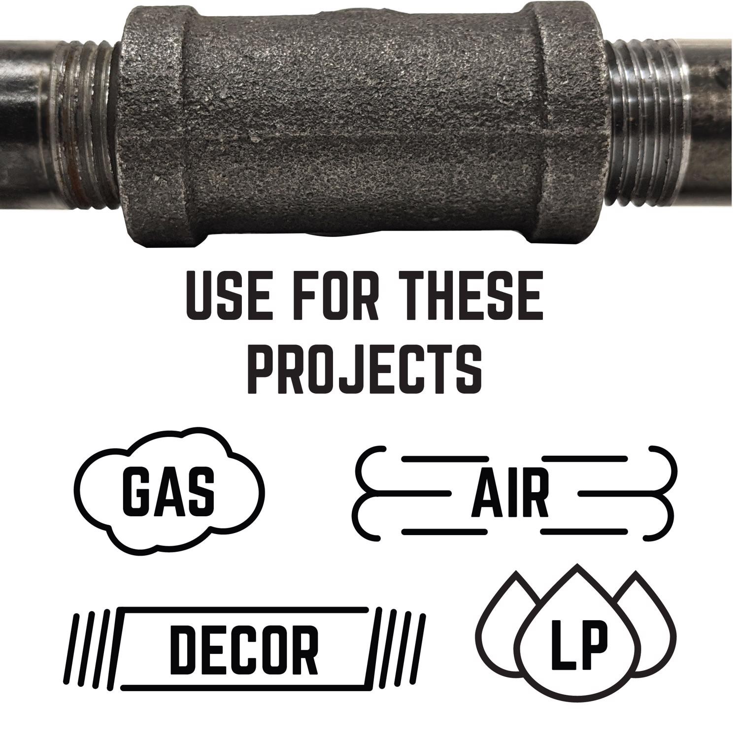 BK Products 520-004BG Black Malleable Iron Elbow 3/4 FPT in. (Pack of 5)