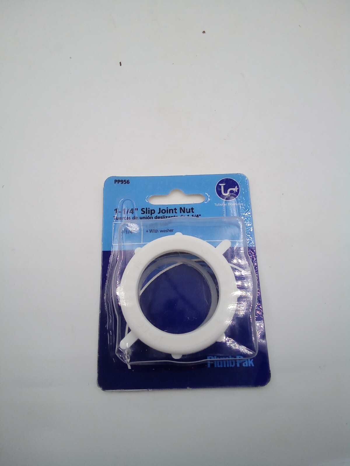 Keeney PP956 Plastic PVC White Slip Joint Sink Drain Nut 1-1/4 Dia. in.