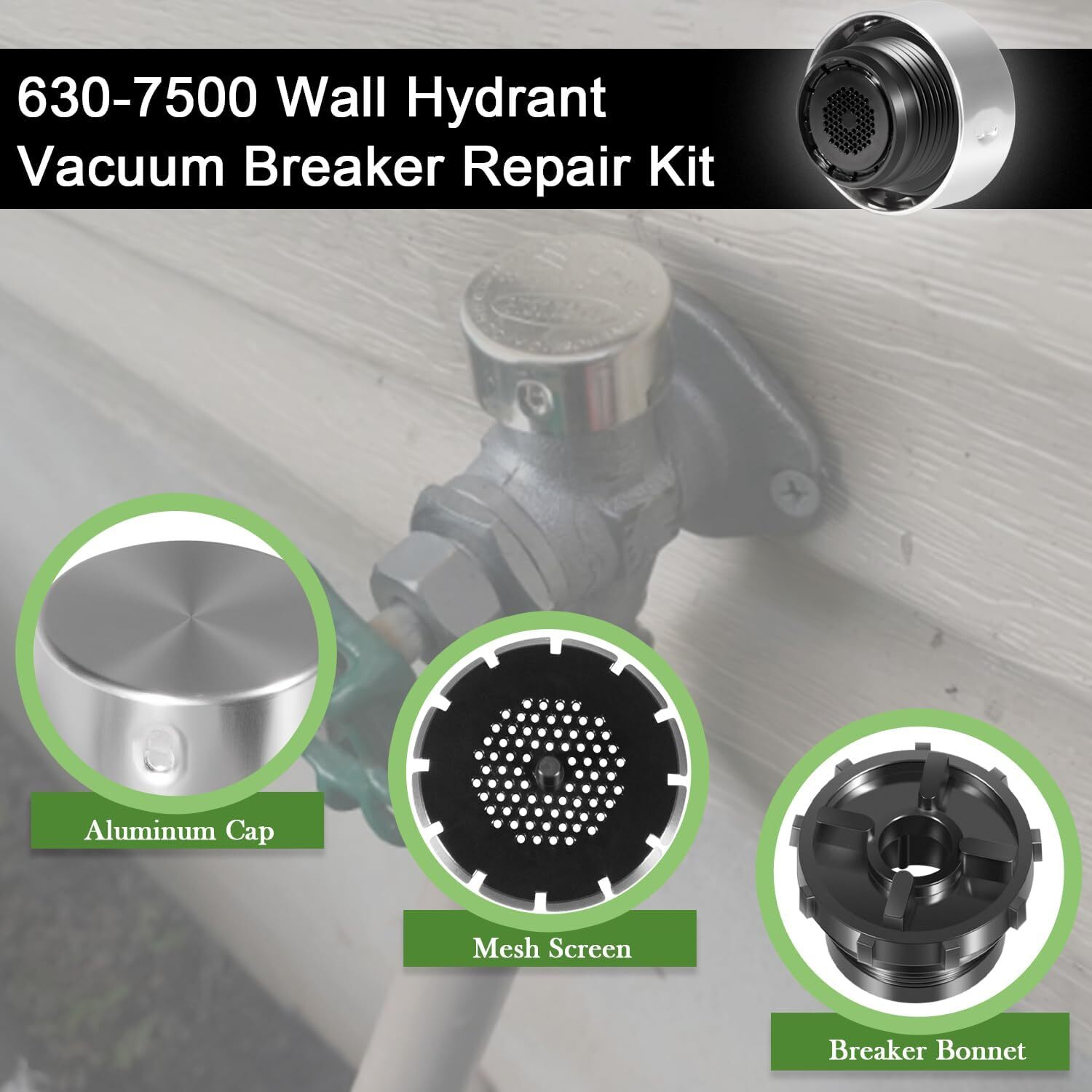 2-Pack 630-7500 Vacuum Breaker Repair Kit for Mansfield 400/500 & Nibco 90 Valve