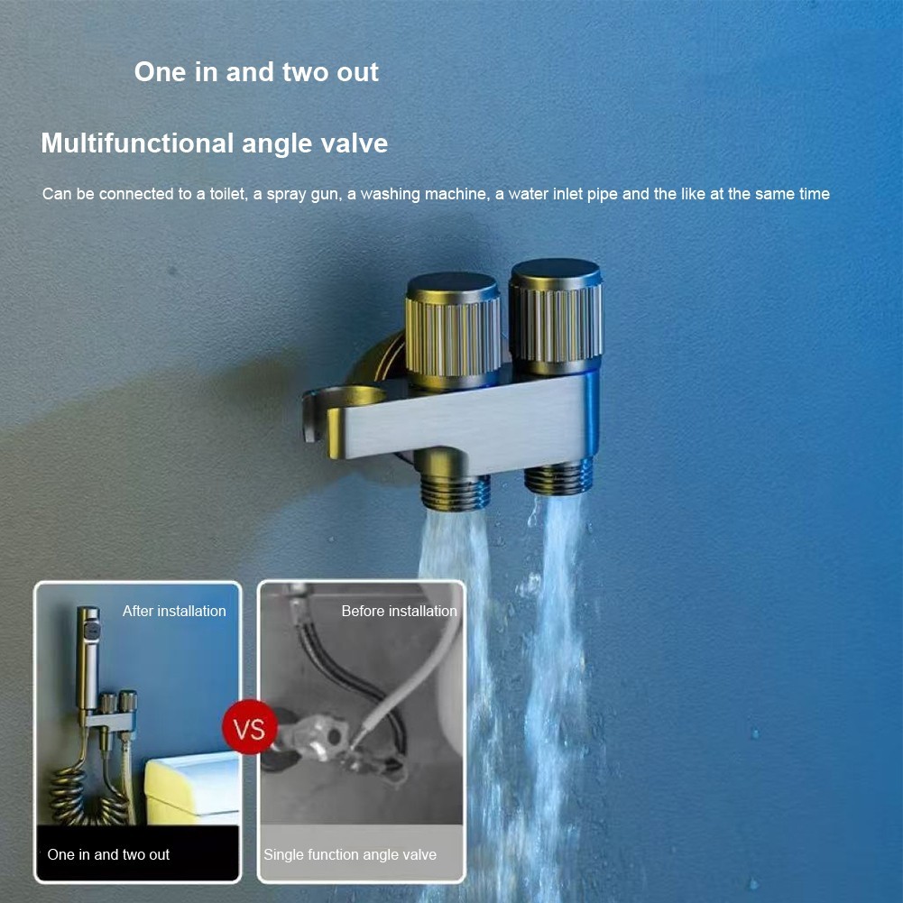 Innovative Double Outlet Design G1/2 Inch Zinc Alloy Valves Available Now