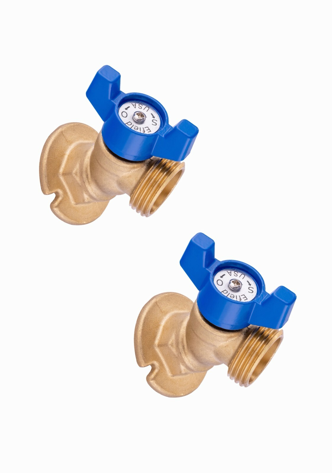 2 PCS 1/4Turn Sillcock Bibb &Flange 1/2 Inch Female Threaded Inlet x3/4″ MHT