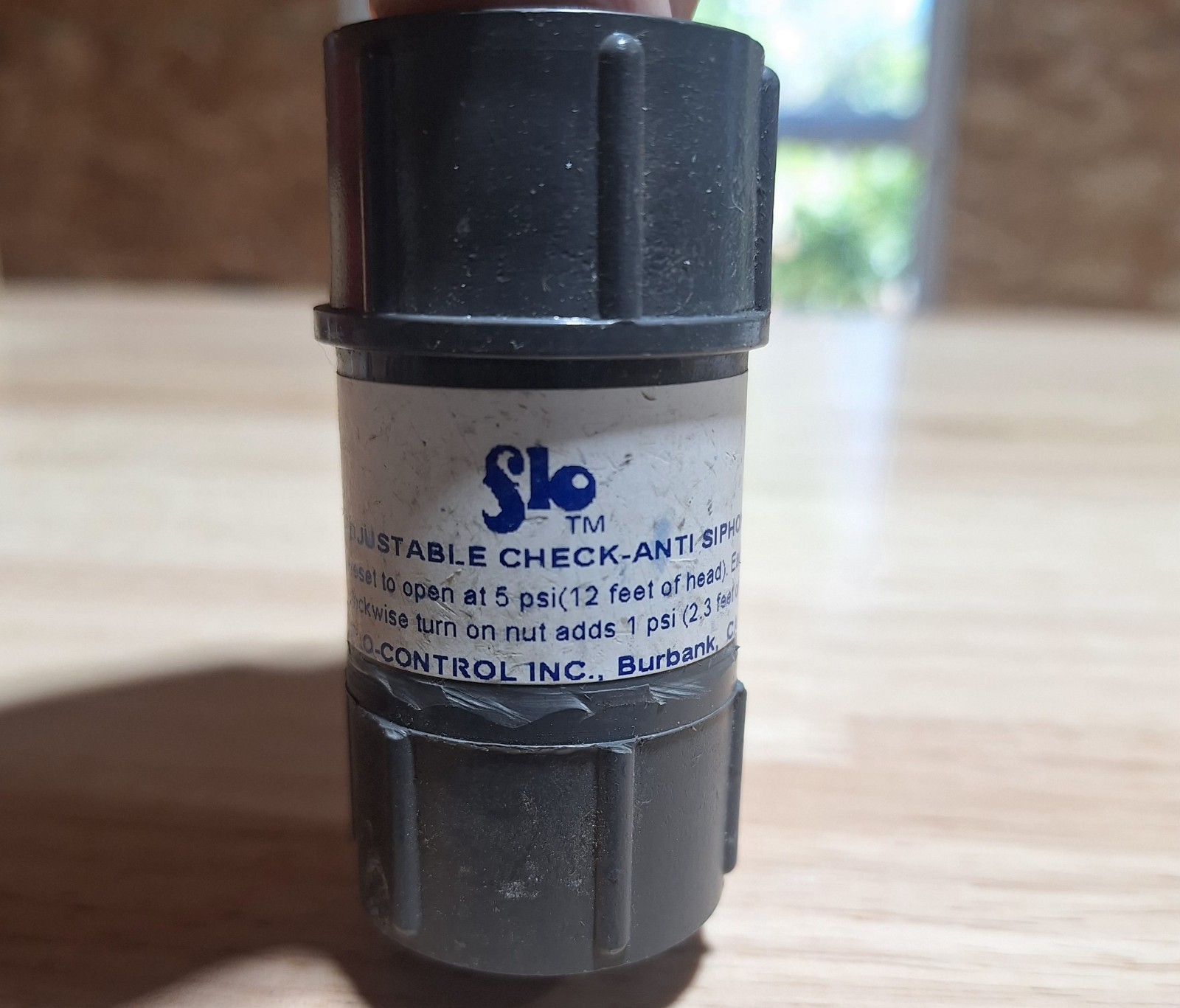 FLO CONTROL 3/4″ PVC FEMALE THREADED ADJUSTABLE CHECK ANTI-SIPHON VALVE 1100-07