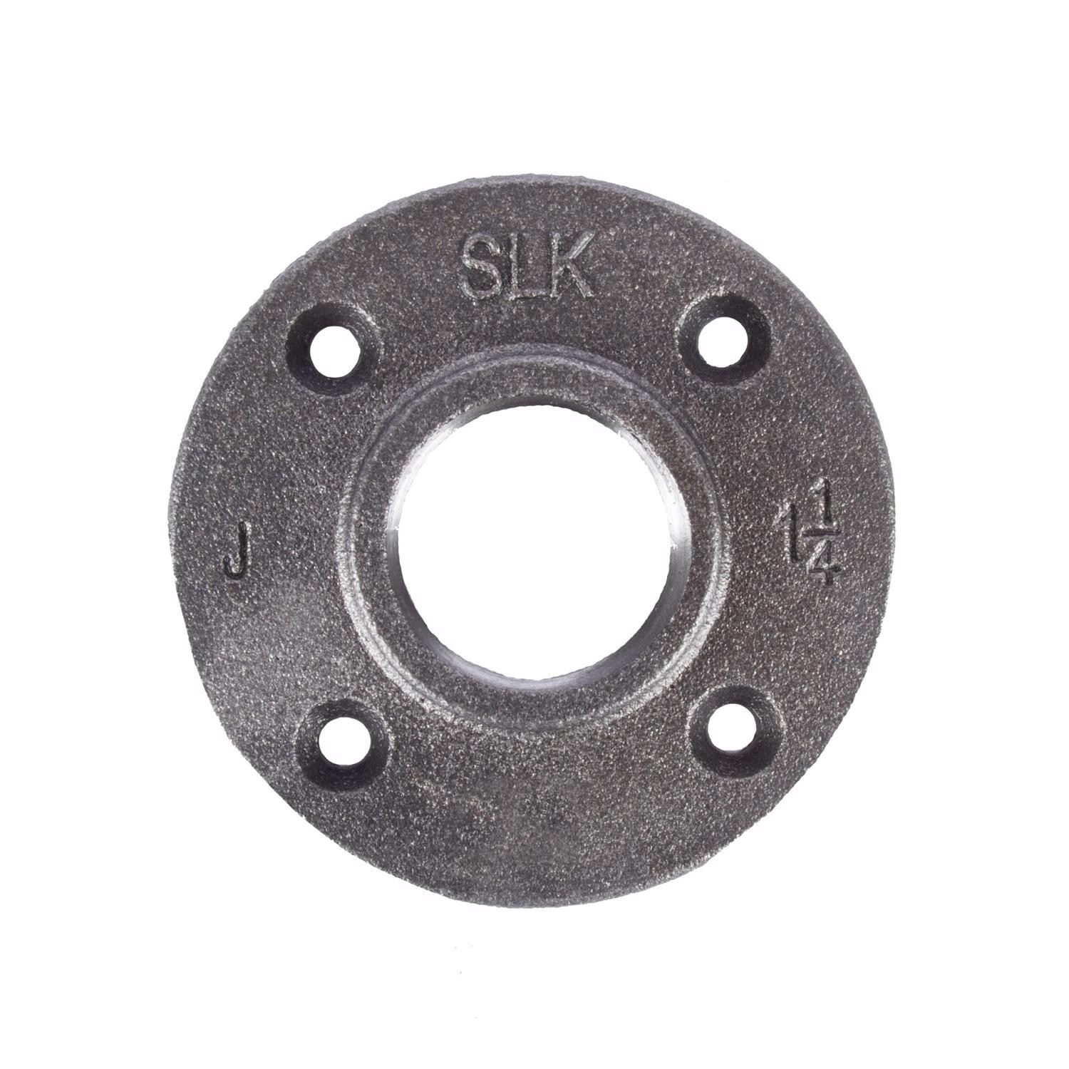 BK Products 521-606BG Black Malleable Iron Floor Flange 1-1/4 FPT in.