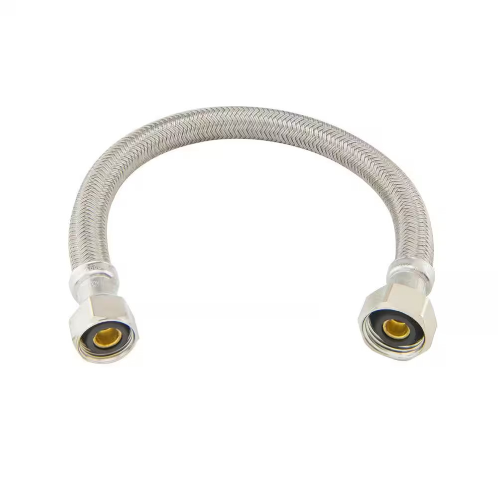 1/2 In. Compression X 1/2 In. FIP X 12 In. Braided Polymer Faucet Supply Line