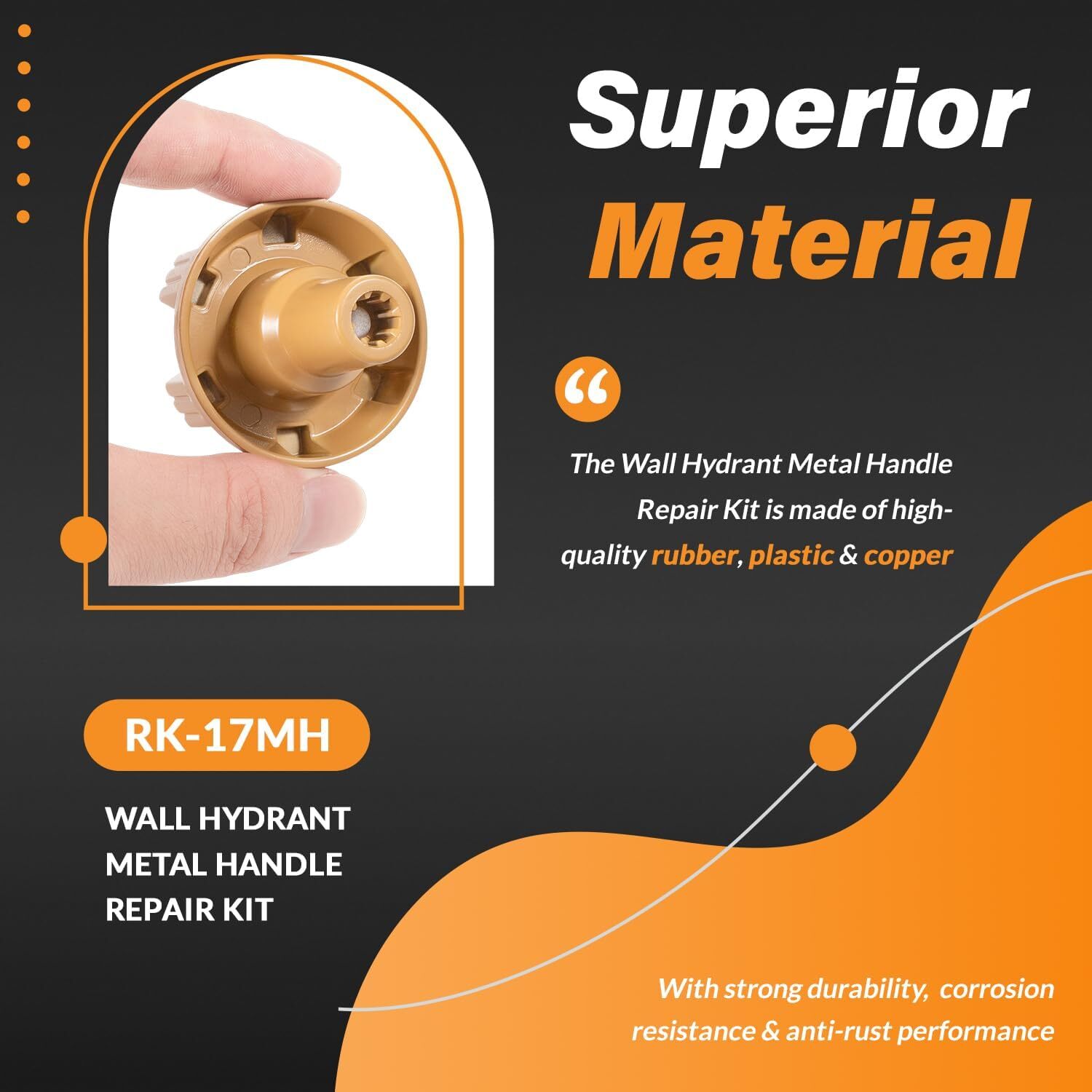 RK-17MH Metal Handle Repair Kit for Woodford Model 17 Outdoor Wall Faucet 12 PCS