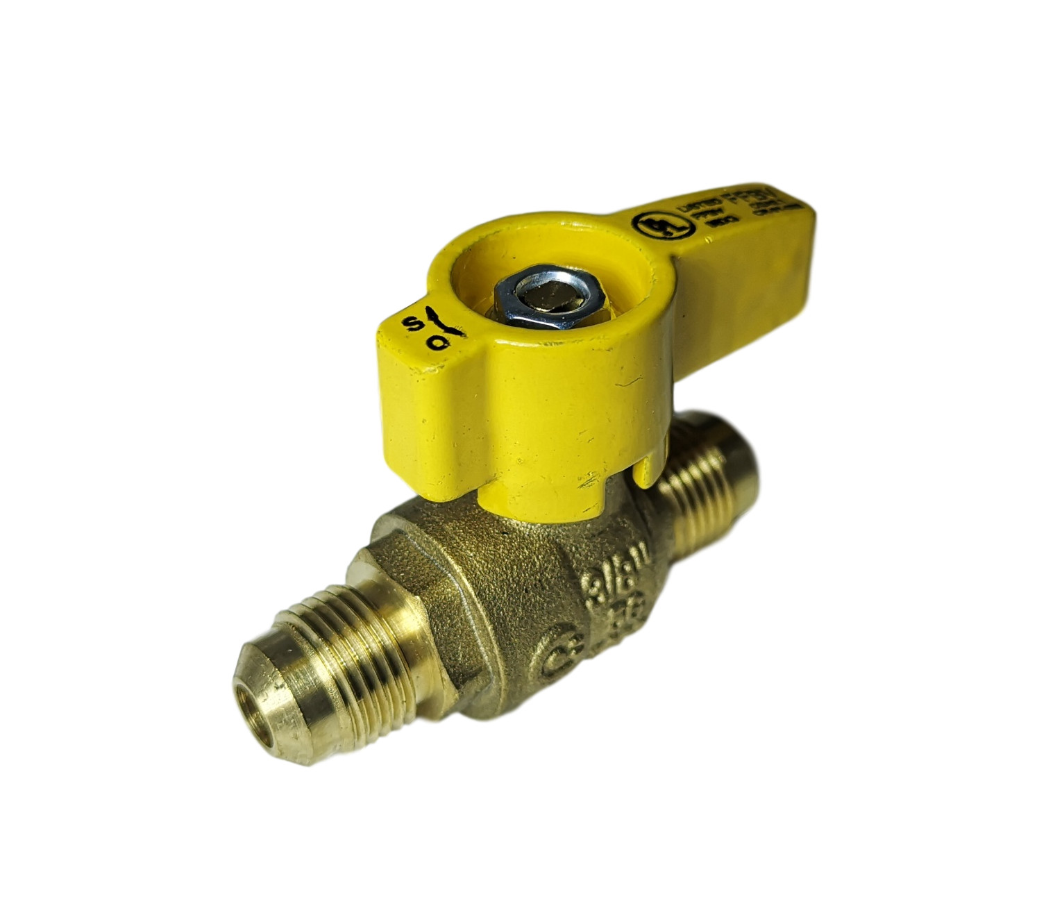 10) 3/8″ FLARE X 3/8″ FLARE GAS VALVE, PROPANE, NATURAL GAS, CSA & UL APPROVED