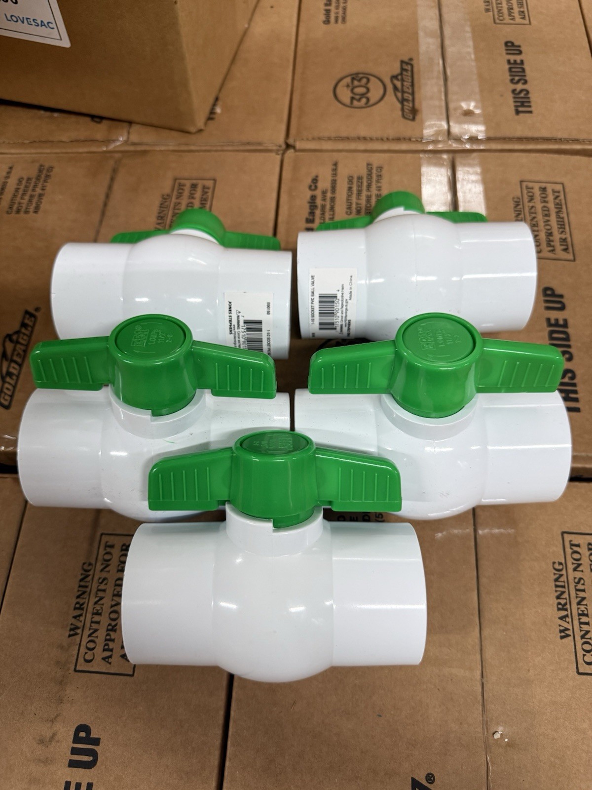 Jones Stephens 1-1/2 in. PVC Straight Ball Valve Solvent End B90150- Pack Of 5