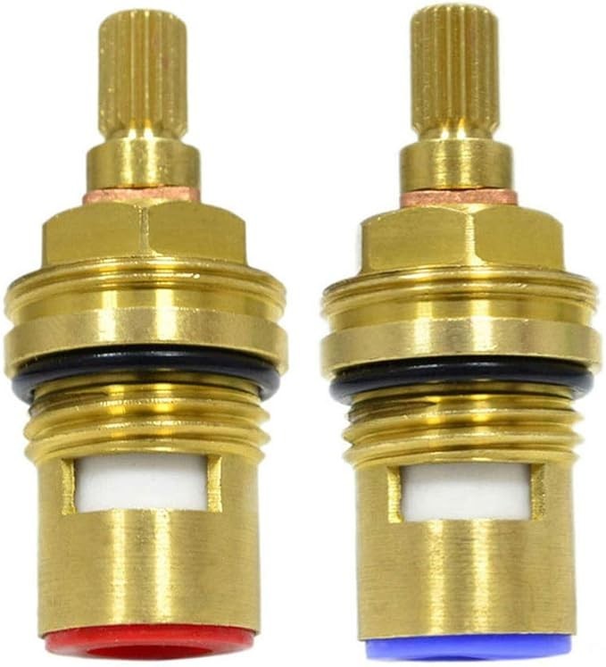 Replacement Brass Ceramic Disc Stem Cartridge Faucet Valve Quarter Turn
