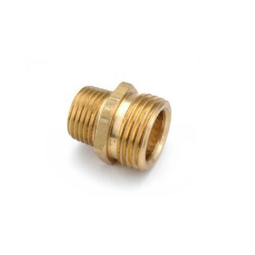 1/2″ Male NPT to 3/4″ Male Garden Hose – High Quality Brass, Ships From USA
