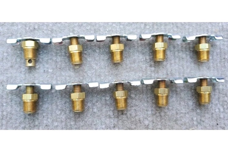 10 Kaddis 300-A Brass Petcock Drain Valve 1/8″ Pipe Threat 3/16 Flow FREE SHIP