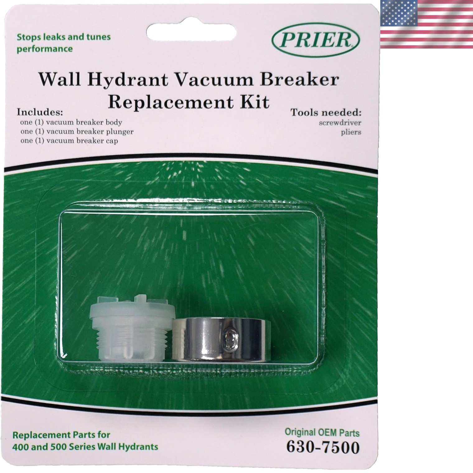Prier 630-7500 Vacuum Breaker Service Parts Kit – Durable ABS Construction