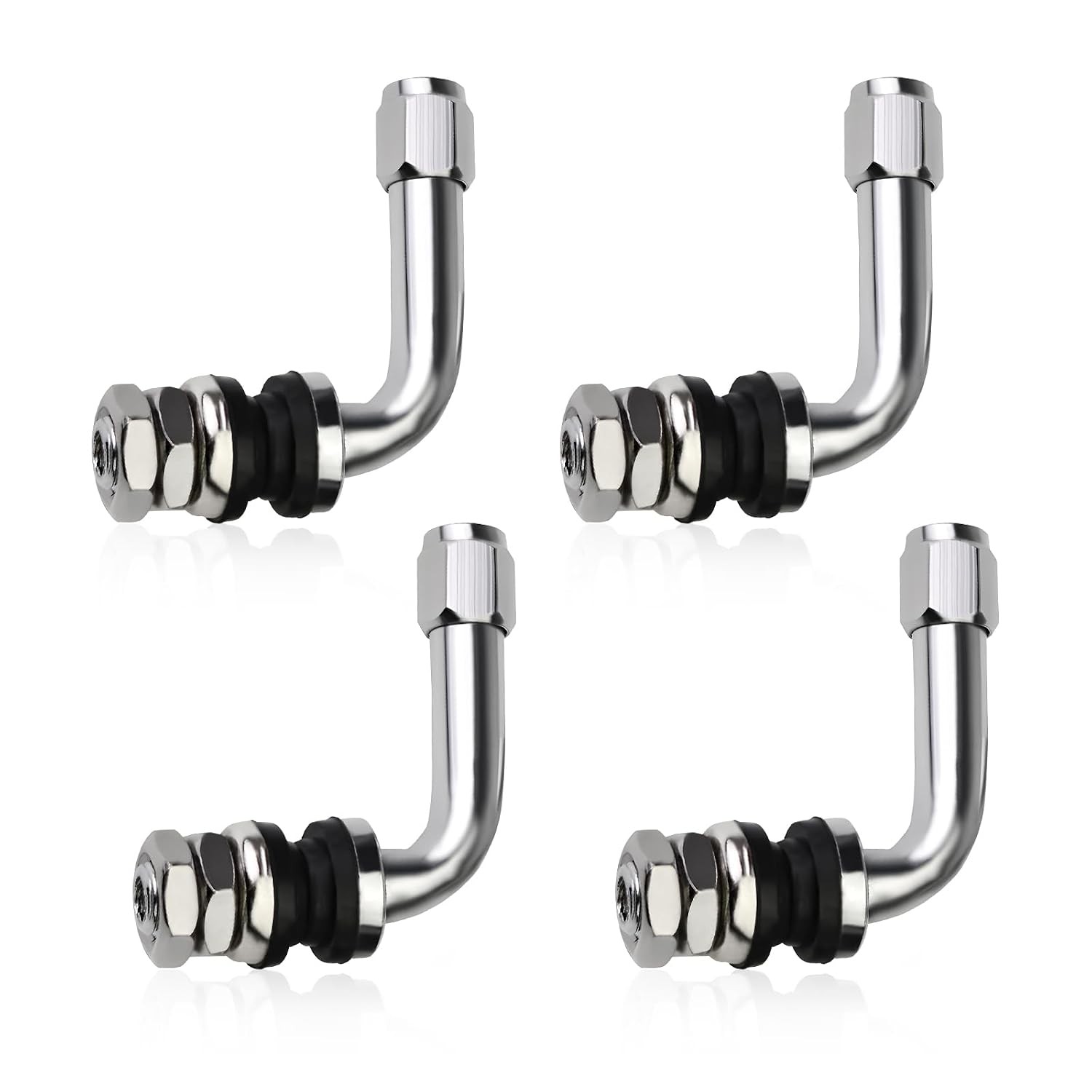 Billet Aluminum 90 Degree Angled Valve Stem Extension Kit for Tire