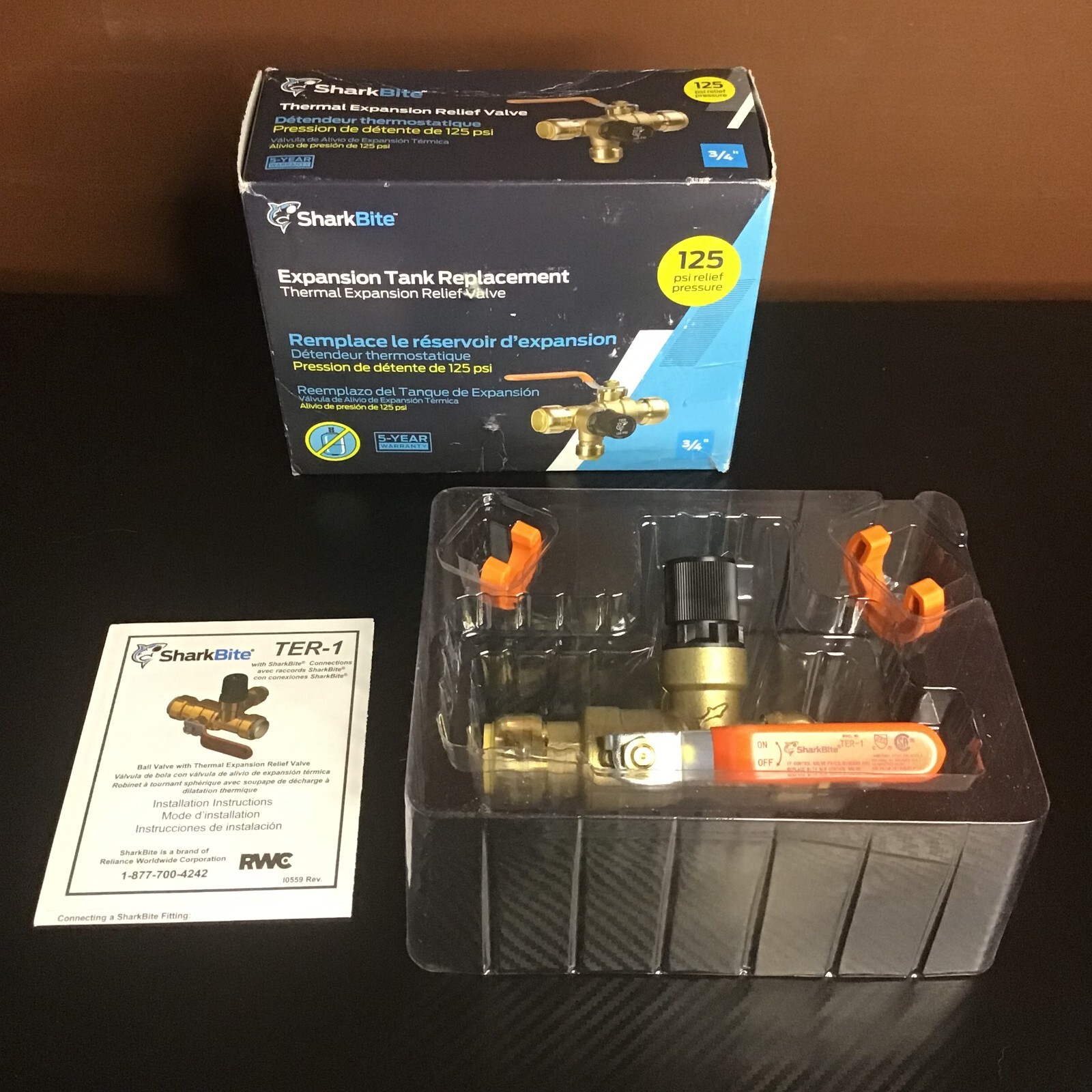 SharkBite 3/4 in. Brass Thermal Expansion Relief Valve