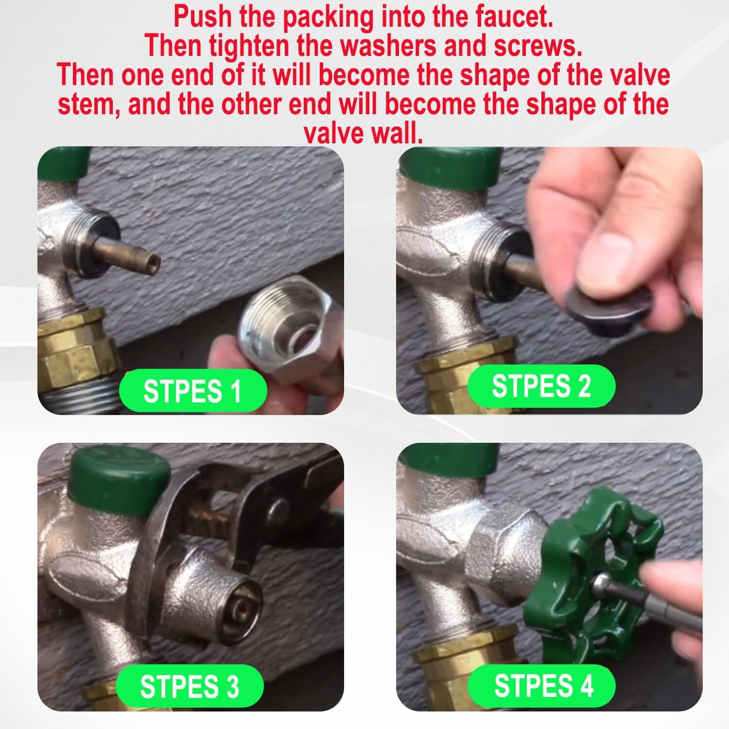 C-134KT-803 Stem Packing Kit for Wall Hydrant &Prier Model C108 hot and Cold