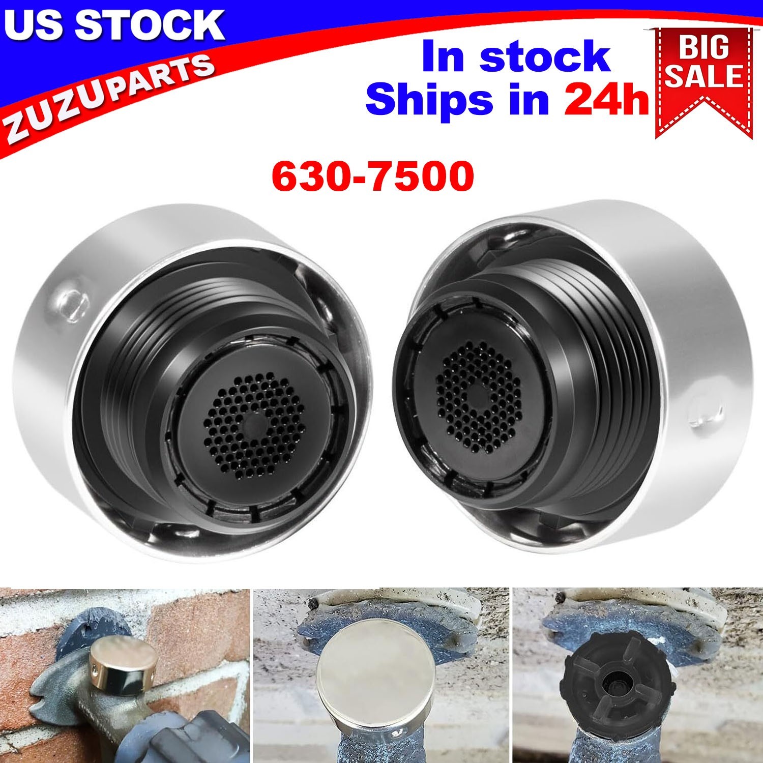 2-Pack 630-7500 Vacuum Breaker Repair Kit for Mansfield 400/500 & Nibco 90 Valve