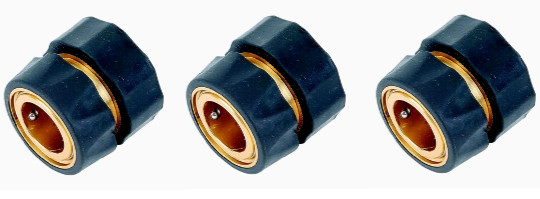 Yardsmith 3/4″ Water Hose Quick Connect Disconnect Female Adapter Qty 3
