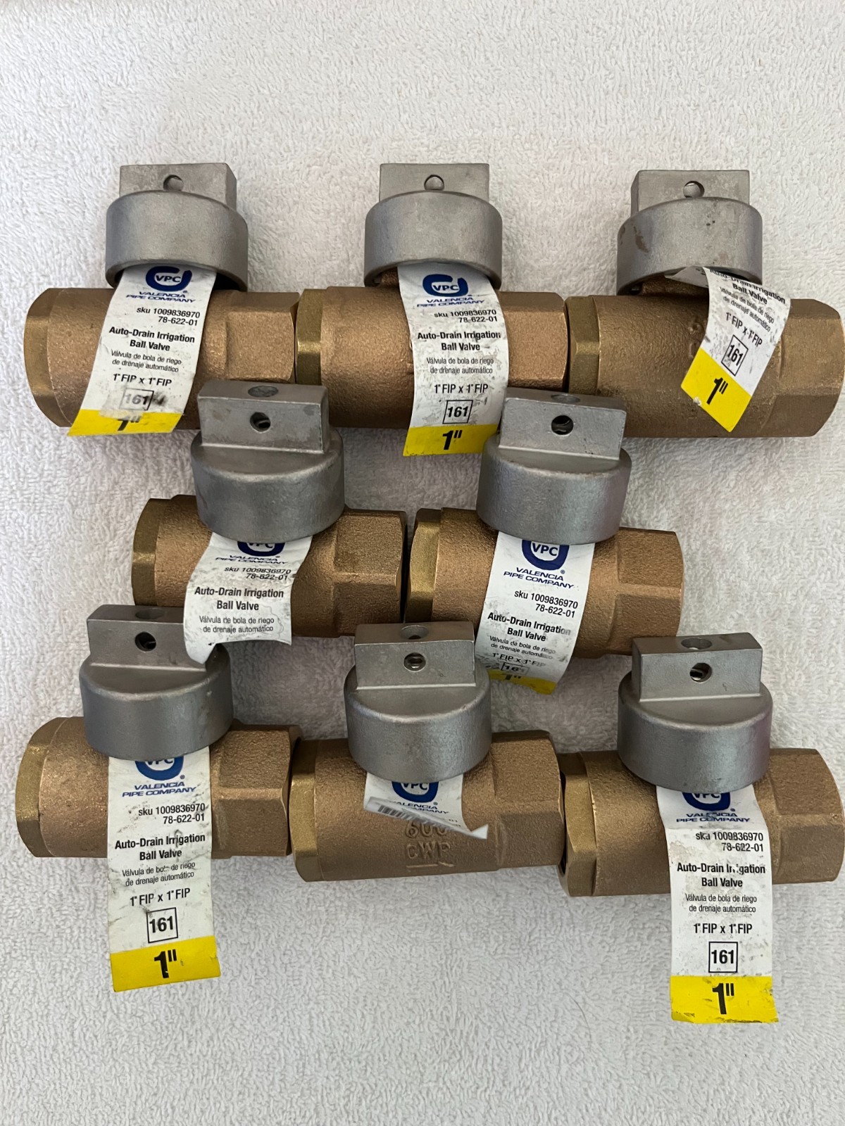 Valencia Pipe Company Auto Drain Irrigation Ball Valve 1” FIP x 1” FIP 161