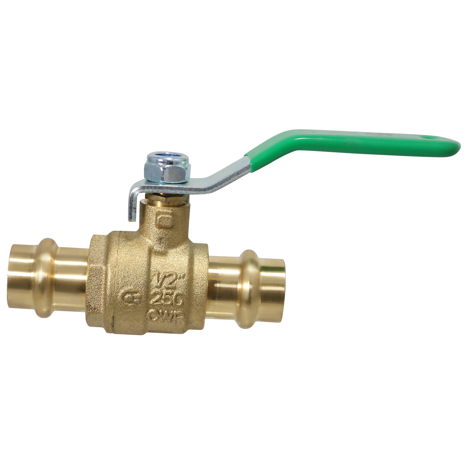 1 Piece 1/2″ Propress Ball Valve, Lead Free Brass, Full Port